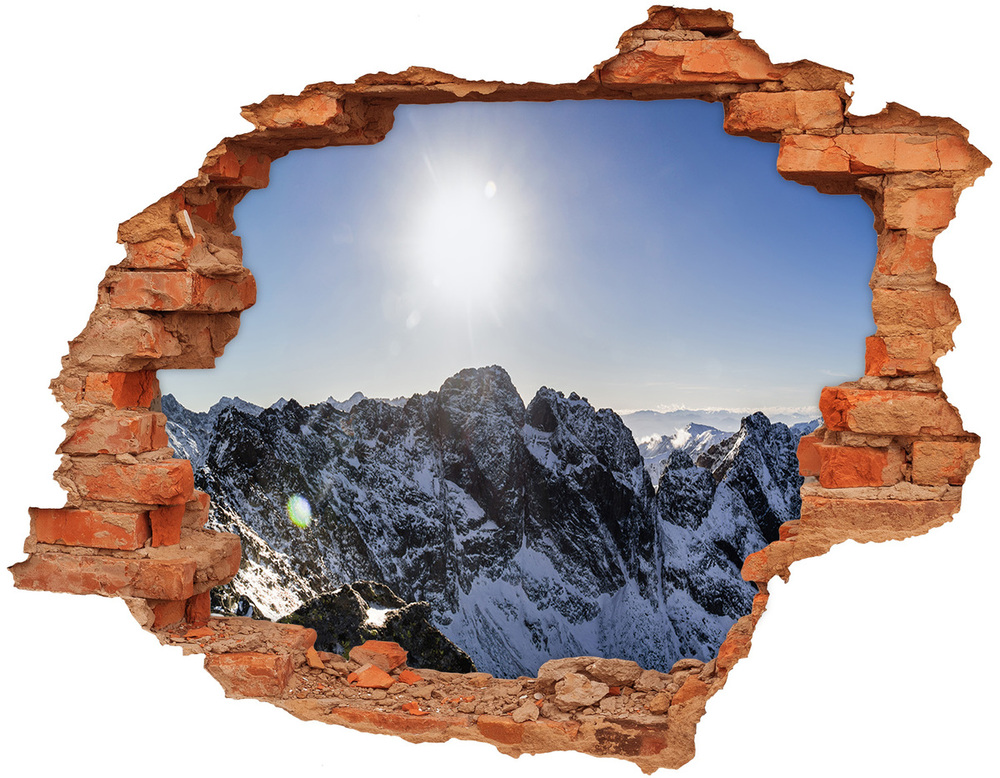 naklejka fototapeta 3D widok Zima w Tatrach