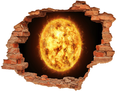 Foto zdjęcie dziura na ścianę Słońce