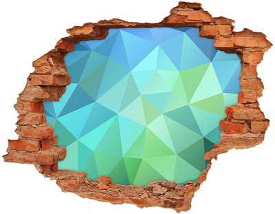 Dziura 3d fototapeta naklejka Wirtualna dziura w ścianie