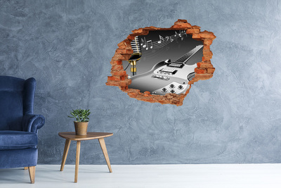 Fotoobraz dziura na ścianę Muzyczna dziura w ścianie