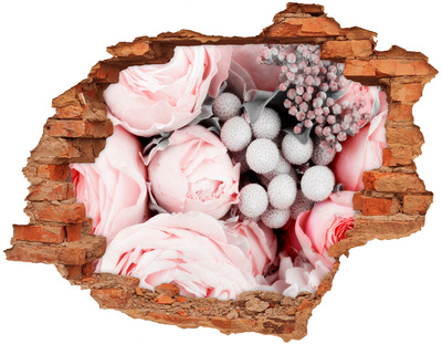 Samoprzylepna dziura naklejka Kwiatowy raj za ścianą