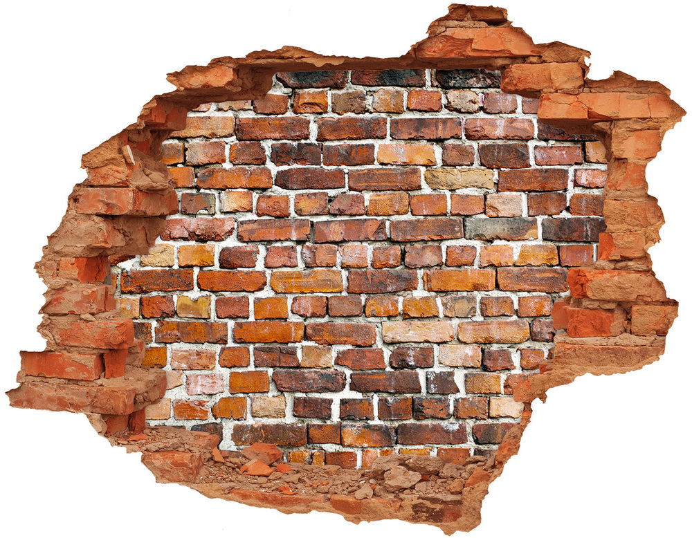 Fotoobraz dziura na ścianę Ceglana ściana