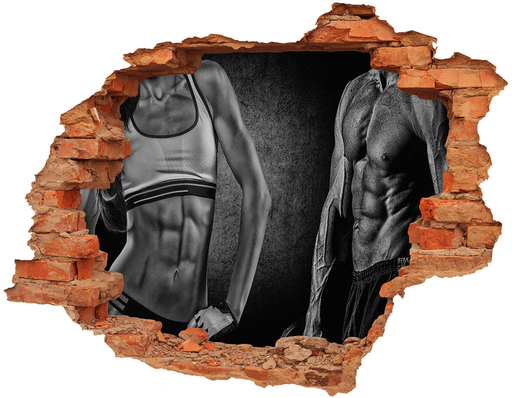 Foto zdjęcie dziura na ścianę Budowa mięśni