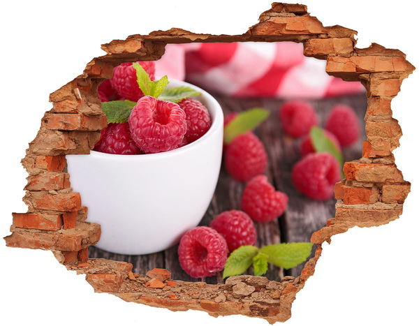 Samoprzylepna naklejka beton Maliny w misce