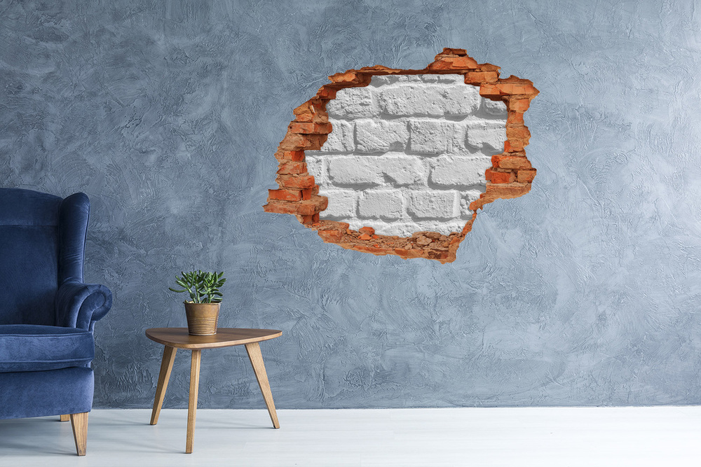 Fotoobraz dziura na ścianę Ceglana ściana