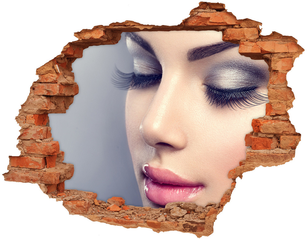 Fotoobraz dziura na ścianę Idealny makijaż