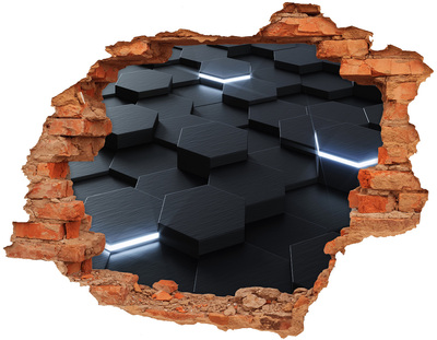 Samoprzylepna dziura ścienna 3D Nowoczesna przestrzeń za murami