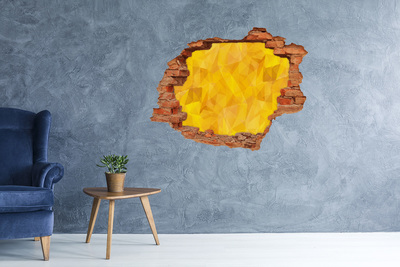 Samoprzylepna dziura ścienna Złota szczelina w ścianie