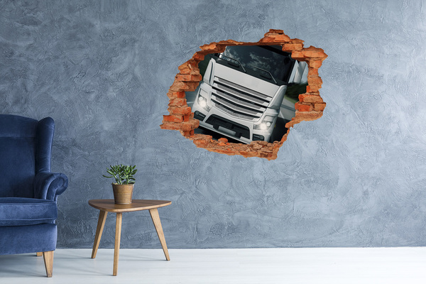 Fototapeta dziura na ścianę Ciężarówka