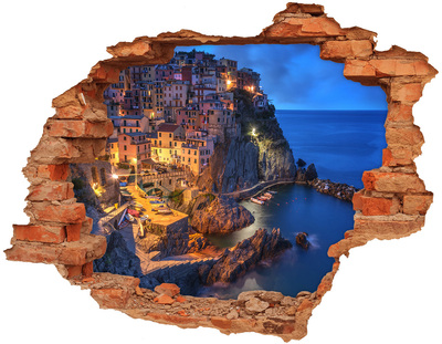 Fototapeta dziura na ścianę 3d Manarola Włochy