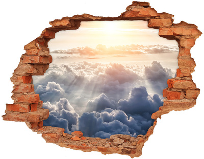 Samoprzylepna dziura na ścianę Niebo pełne chmur