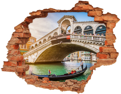 naklejka fototapeta 3D widok Most Rialto w Wenecji