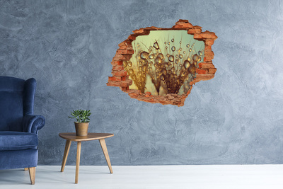 Samoprzylepna dziura na ścianę Krople na delikatnych włoskach