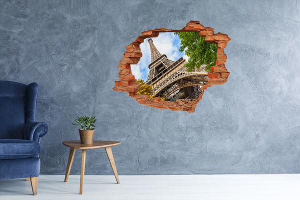 Samoprzylepna dziura naklejka Wieża Eiffla w Paryżu