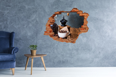 Fototapeta dziura na ścianę Kawa w domowej kawiarni