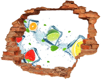 Fototapeta dziura na ścianę Orzeźwiający koktajl w letniej scenerii