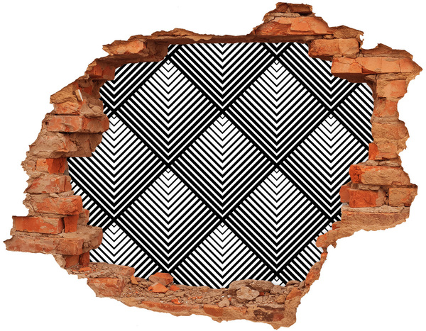 Samoprzylepna dziura na ścianę Geometria w Złomie