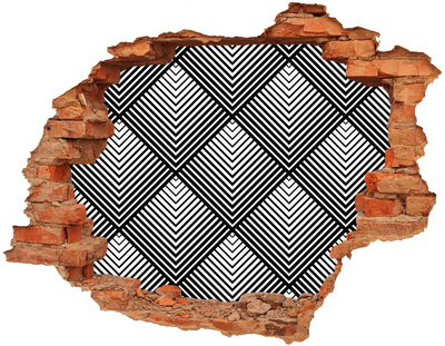 Samoprzylepna dziura na ścianę Geometria w Złomie