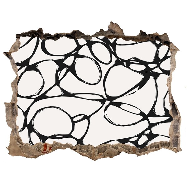 Fototapeta dziura na ścianę Abstrakcyjne wzory na ścianie