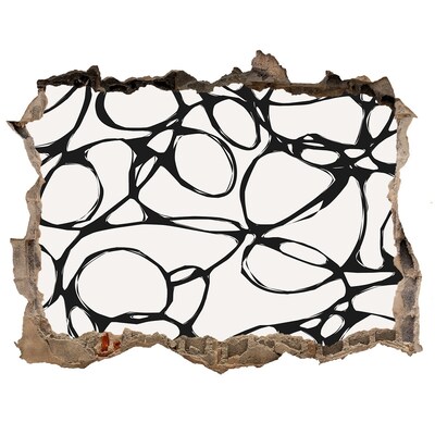 Fototapeta dziura na ścianę Abstrakcyjne wzory na ścianie