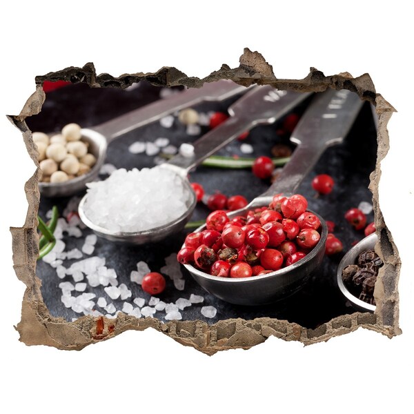 Naklejka 3D dziura na ścianę Przyprawowy raj