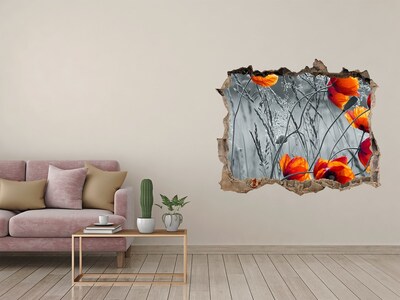 Samoprzylepna naklejka Kwiaty w betonie