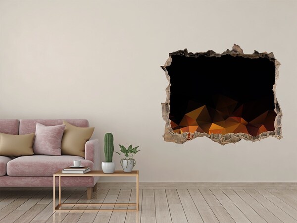 Dziura 3d foto tapeta naklejka Wnętrze wulkanu