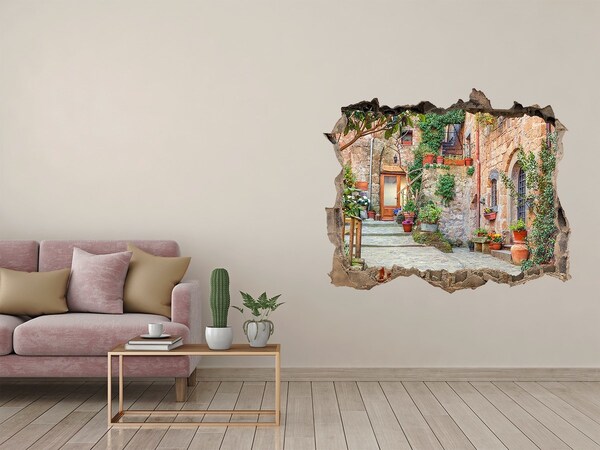 Fototapeta dziura na ścianę Urokliwe miasteczko w Toskanii