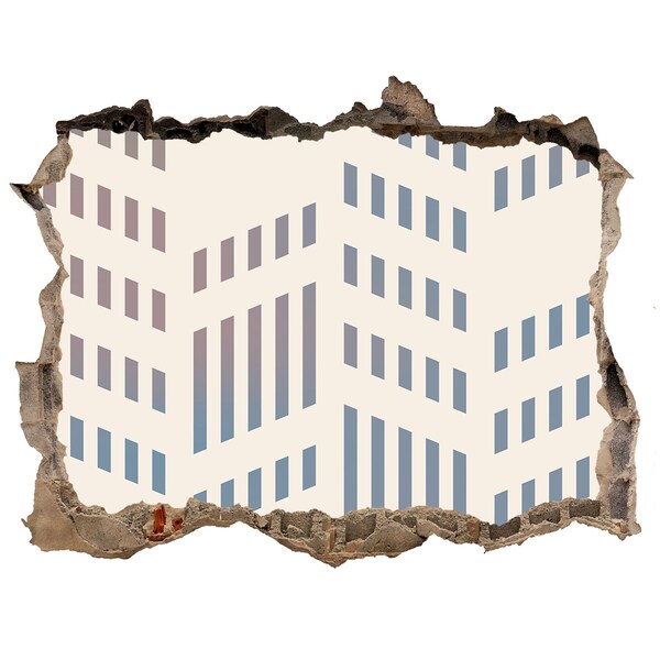 Fototapeta dziura na ścianę Urok miejski za ścianą