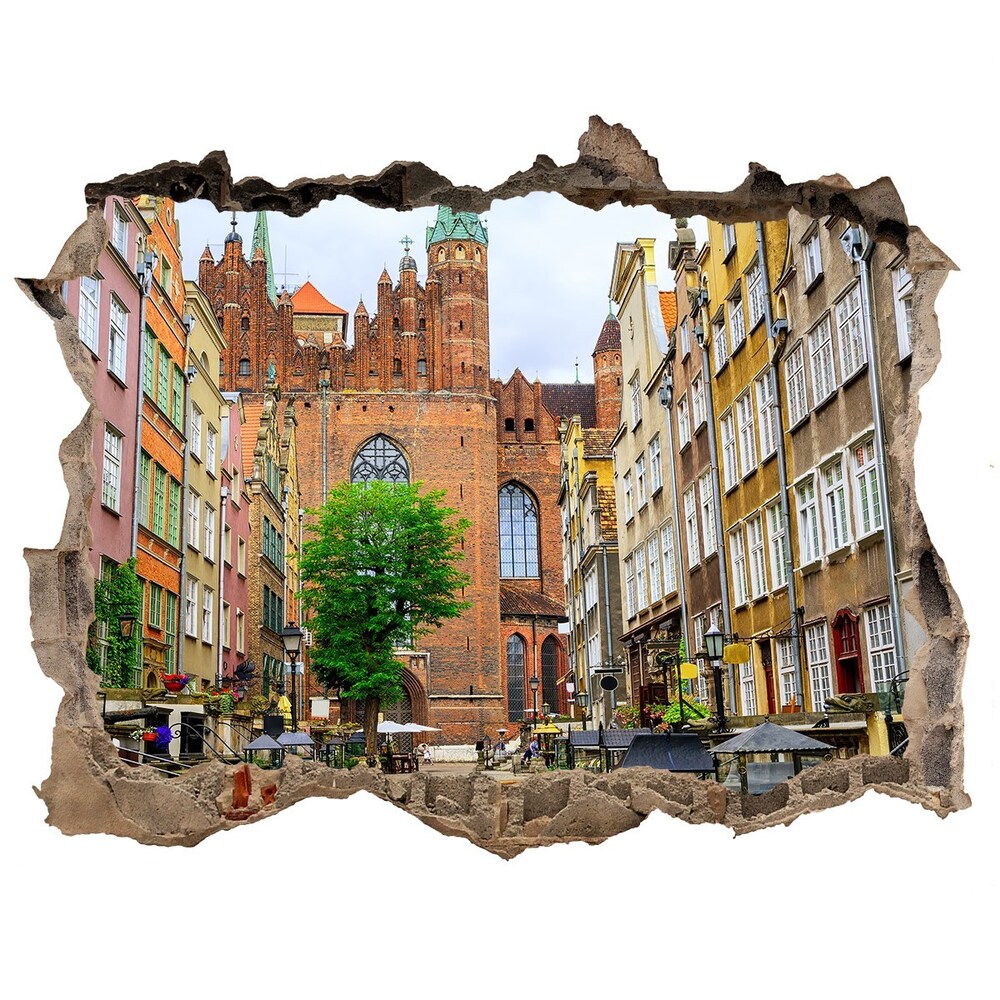 Fototapeta dziura na ścianę Gdańsk Polska