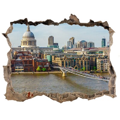Fototapeta dziura na ścianę Tamiza Londyn