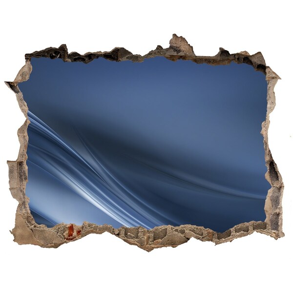 Samoprzylepna dziura na ścianę Otwór w ścianie z widokiem na niebo