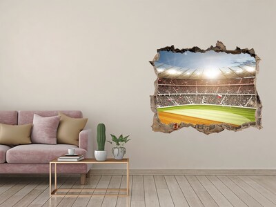 Fototapeta dziura na ścianę 3d Stadion w akcji