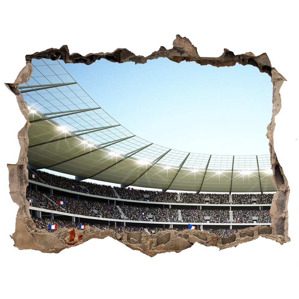 Fototapeta dziura na ścianę 3d Stadion Francja