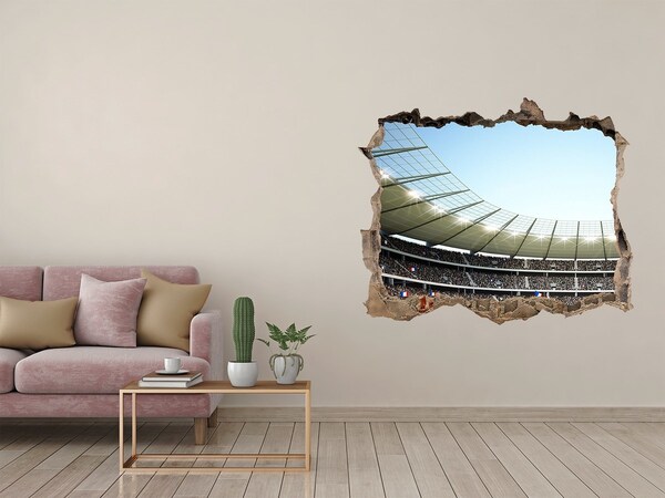 Fototapeta dziura na ścianę 3d Stadion Francja