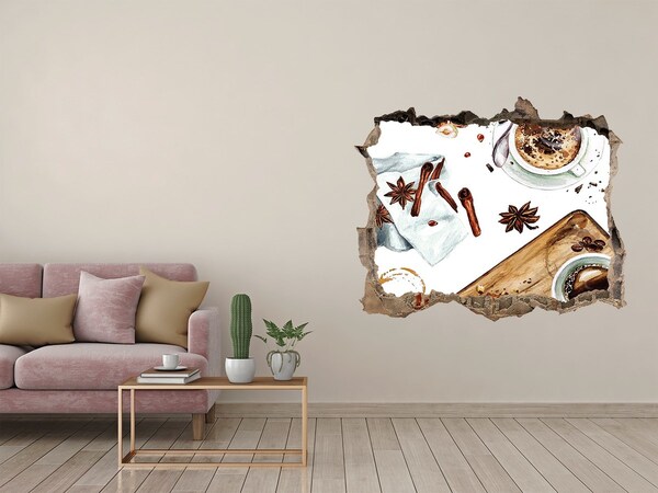 Samoprzylepna naklejka beton Kawowy zakątek z przyprawami