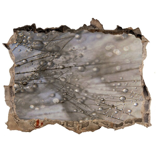 Samoprzylepna naklejka na ścianę Krople wody na szkle