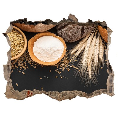 Naklejka 3D dziura na ścianę Kuchnia pełna składników