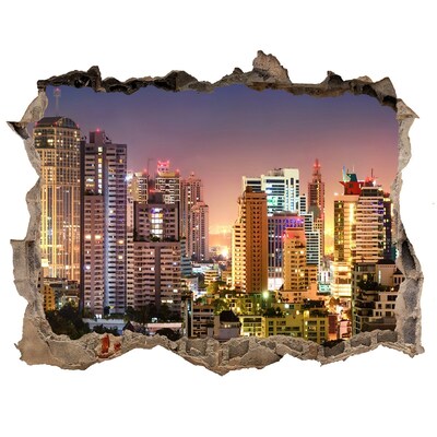 Fototapeta dziura na ścianę Bangkok nocą