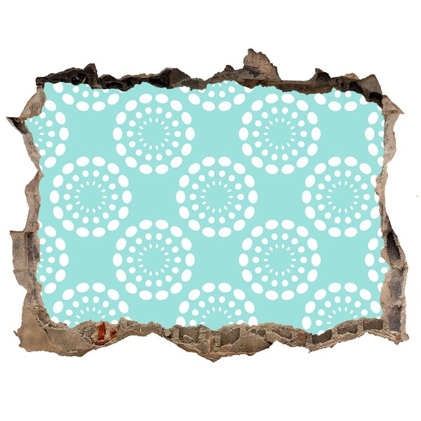 Fototapeta dziura na ścianę Kwiatowy wzór na tle nieba