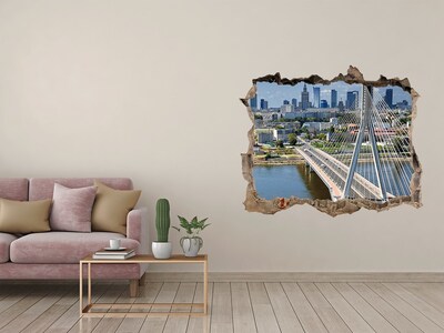 Fototapeta dziura na ścianę Most w Warszawie