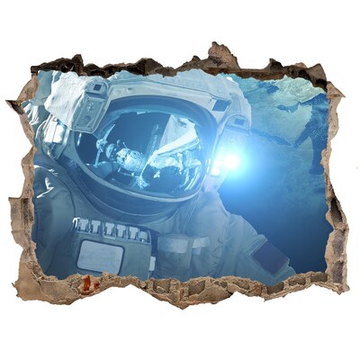 Foto zdjęcie dziura na ścianę Kosmonauta