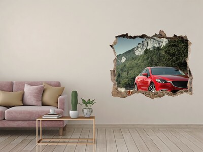 Foto zdjęcie dziura na ścianę Auto w górach