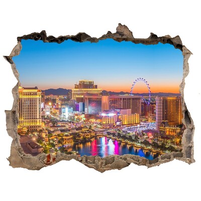 Fototapeta dziura na ścianę 3d Las Vegas USA