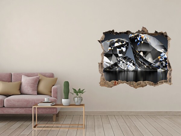 Samoprzylepna dziura na ścianę naklejka Diamentowa jaskinia