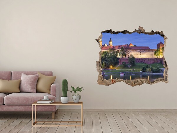 Fototapeta dziura na ścianę 3d Kraków Polska