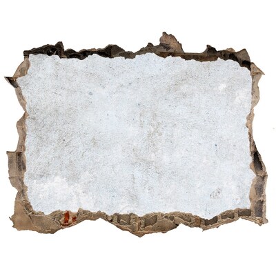 Fototapeta dziura na ścianę Zniszczona ściana z niebieskim tłem