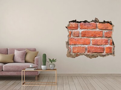 Fototapeta dziura na ścianę Ceglana ściana