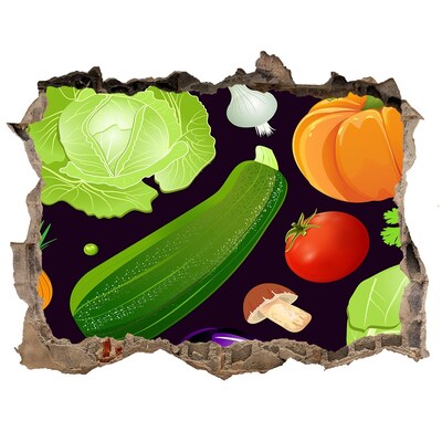 Samoprzylepna naklejka Kolorowe warzywa