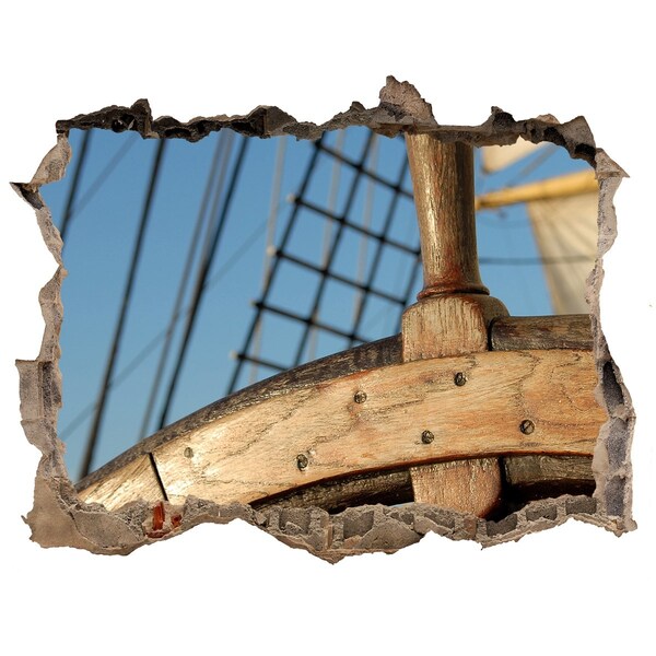 Foto zdjęcie dziura na ścianę Statek na morzu